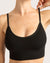 LYOLYTE Ribbed Low Back Bralette - Black