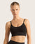 LYOLYTE Ribbed Low Back Bralette - Black