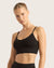 LYOLYTE Ribbed Low Back Bralette - Black