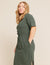 T-Shirt Tie Dress - Moss