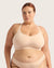 Full Bust Wireless Racerback Bra - Shell