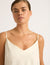 Vegan Silk Sleep Cami - Pearl