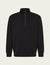 Men's Quarter Zip Sweater - Black