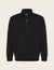 Men's Quarter Zip Sweater - Black