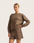 Bamboo CloudKnit Women's Crew Neck Sweater - Oyster