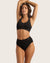 Seamfree Padded Crop Bra - Black