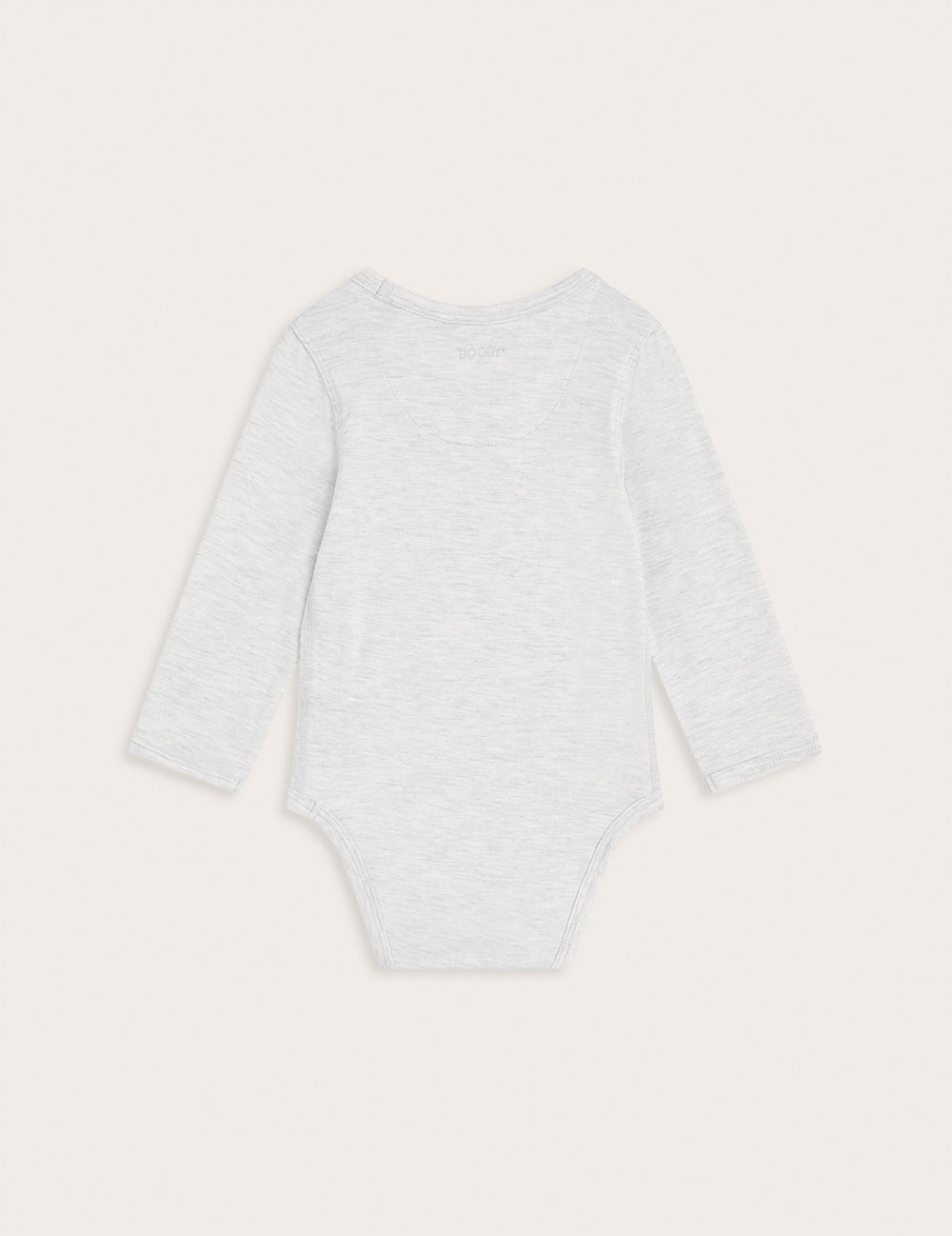 Baby Long Sleeve Bodysuit - Heather Grey