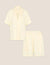 Set Giftbox - Vegan Silk Short Sleep Shirt & Sleep Short - Pearl