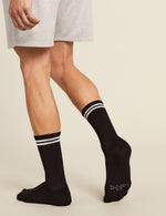 Men's Striped Cushioned Crew Socks