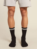 Men's Striped Cushioned Crew Socks