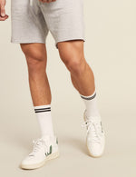 Men's Striped Cushioned Crew Socks