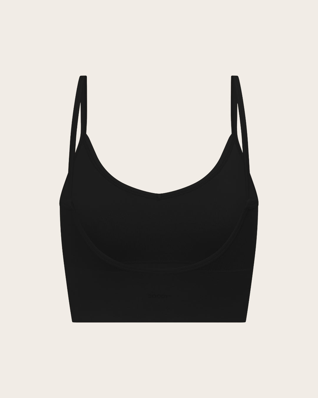 LYOLYTE Ribbed Low Back Bralette - Black