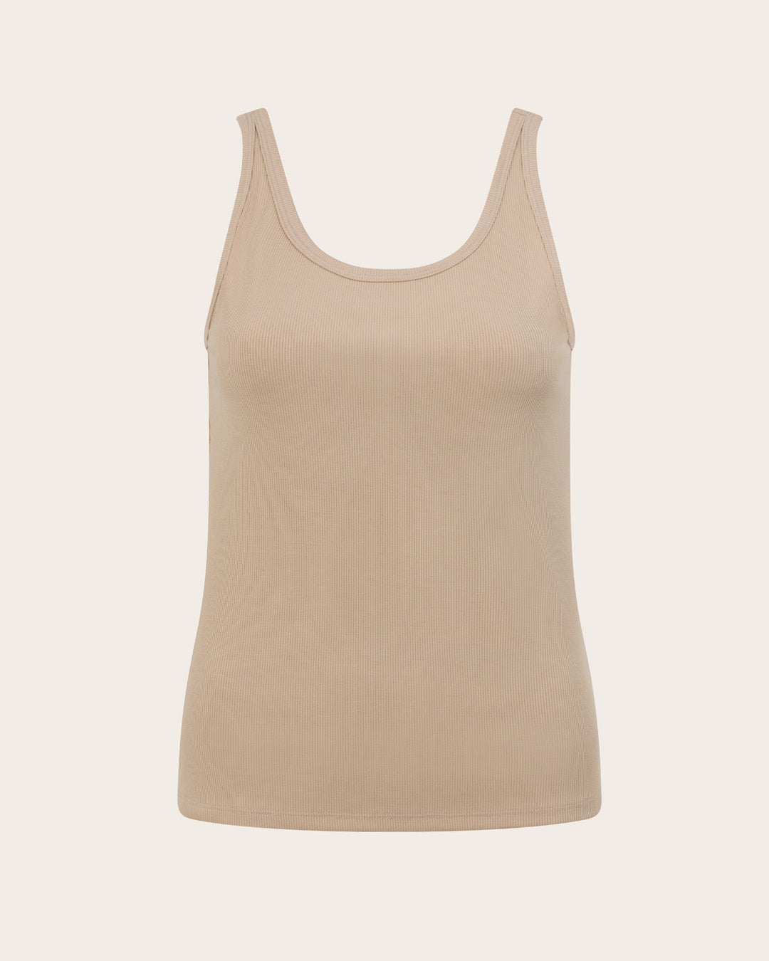 Women's Ribbed Tank Top - Stone