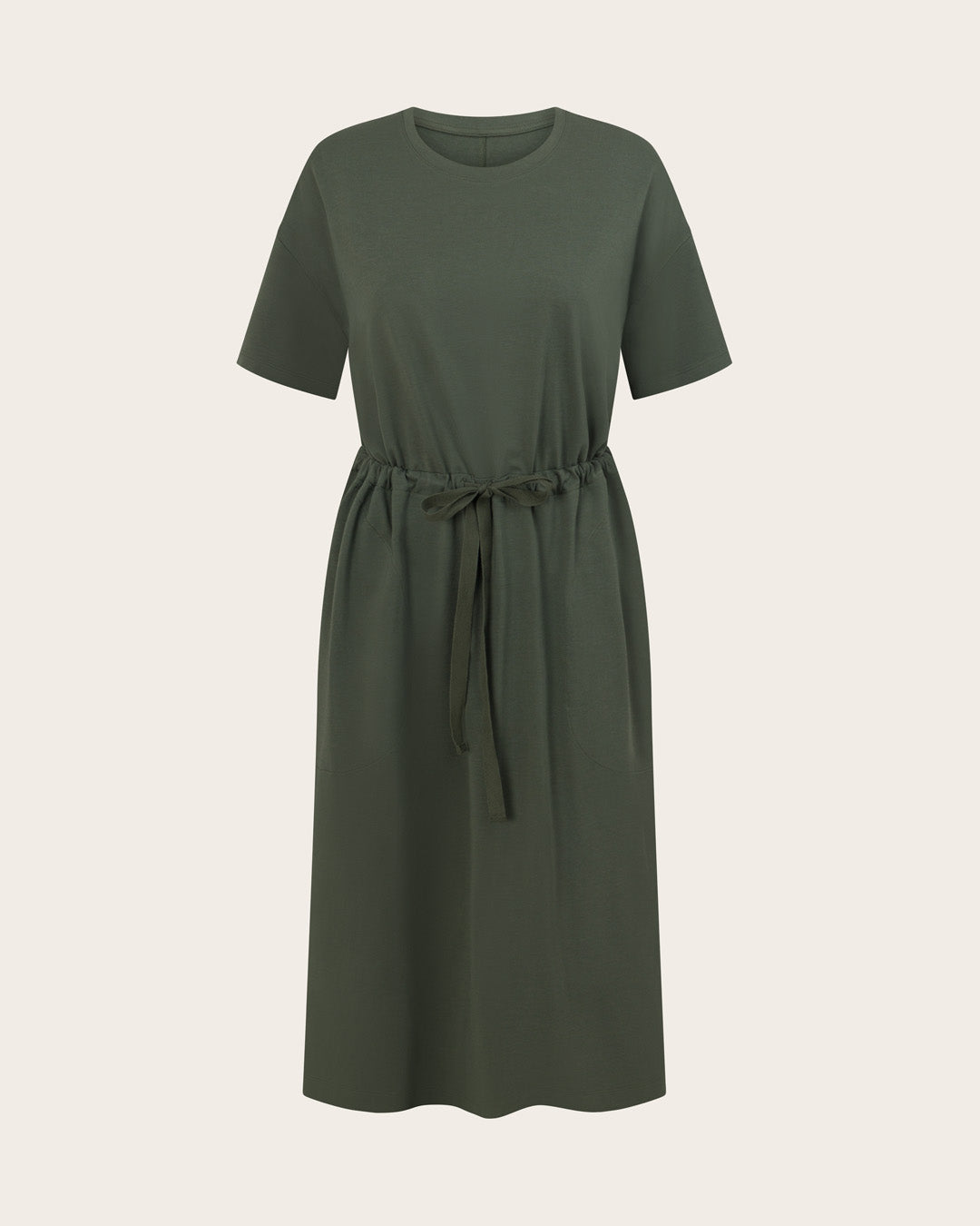 T-Shirt Tie Dress - Moss