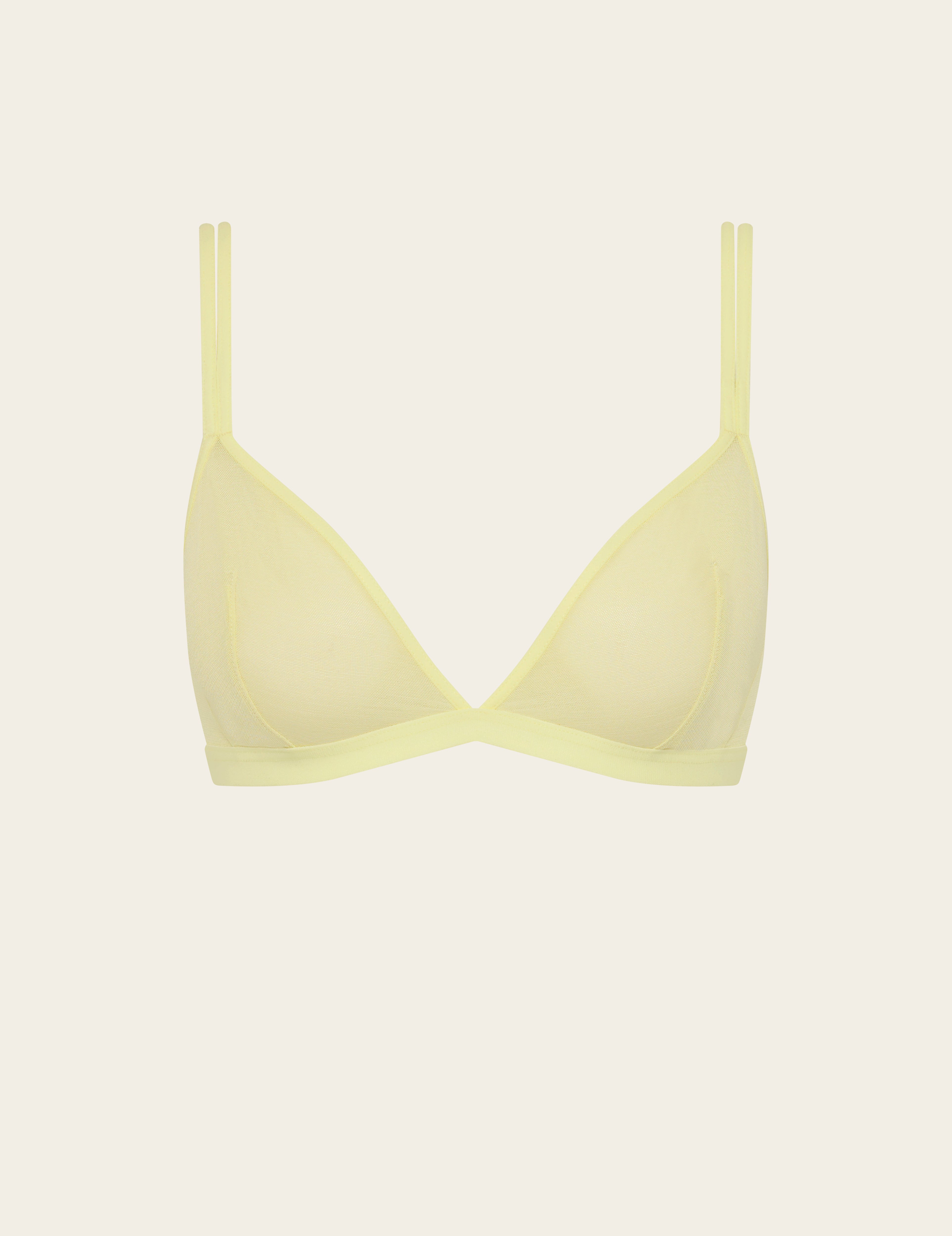 FreeMesh Triangle Bralette - Lemon
