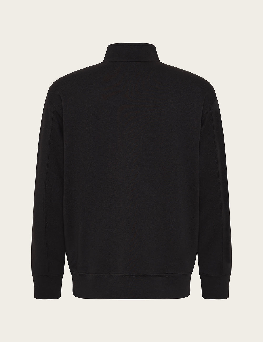 Men's Quarter Zip Sweater - Black