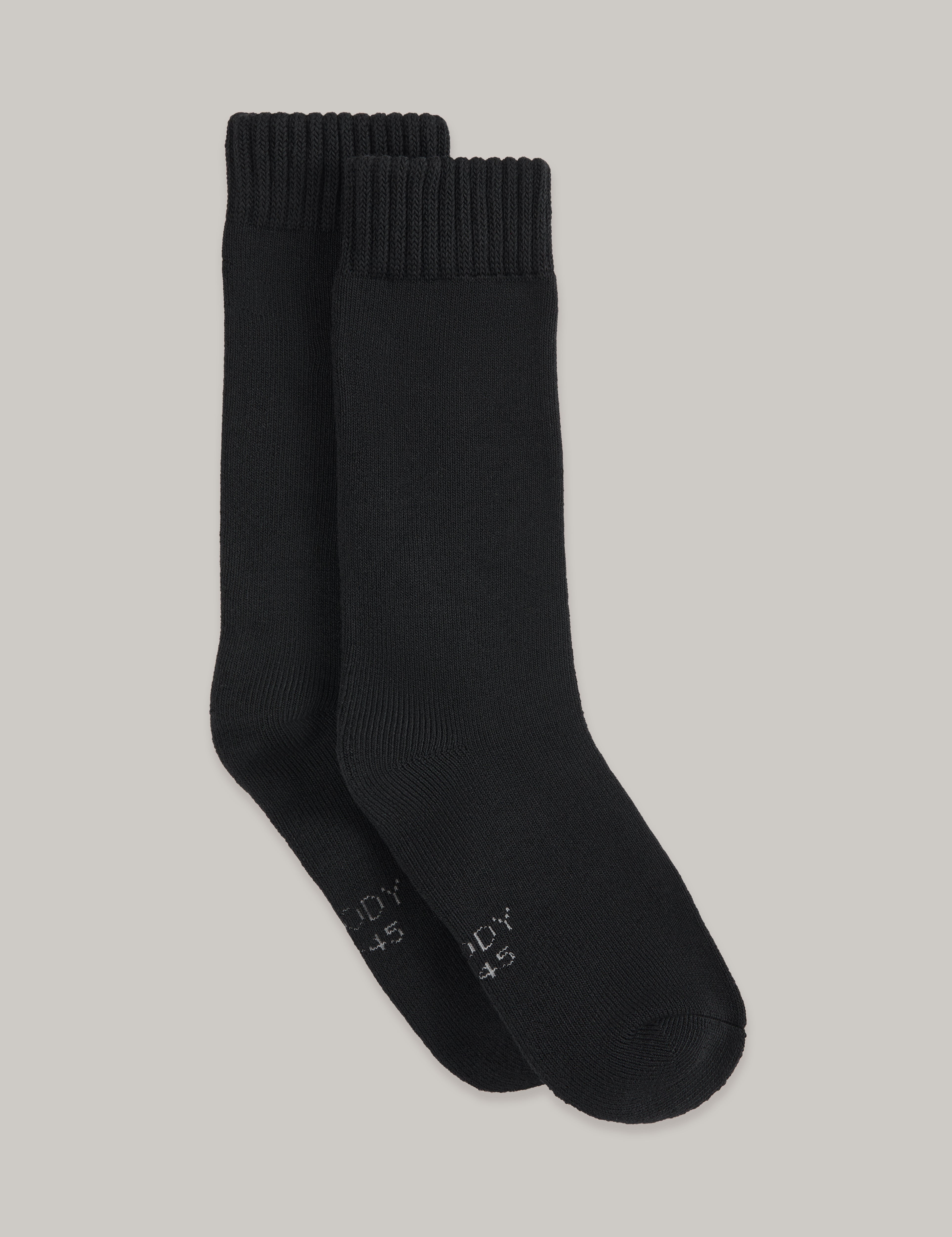 Gentle Grip Thermal Winter Socks Thick Warm Work Boot Socks Black Polyester Size 6-11