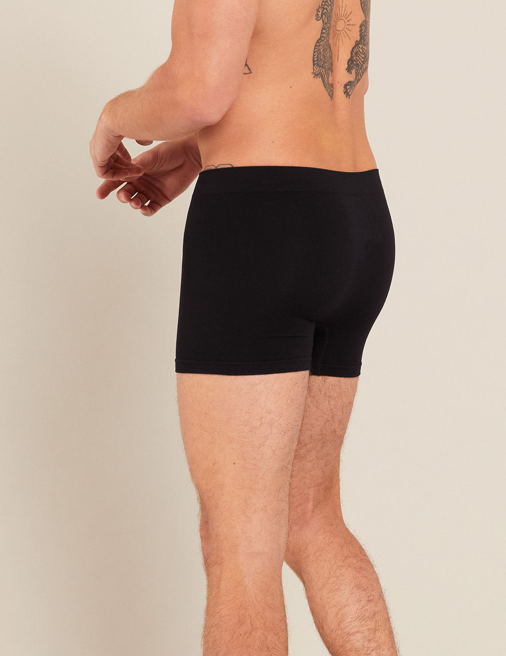 Men's Seamfree Boxer Briefs - Black