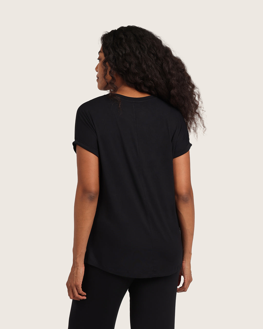 Downtime Lounge Top - Black