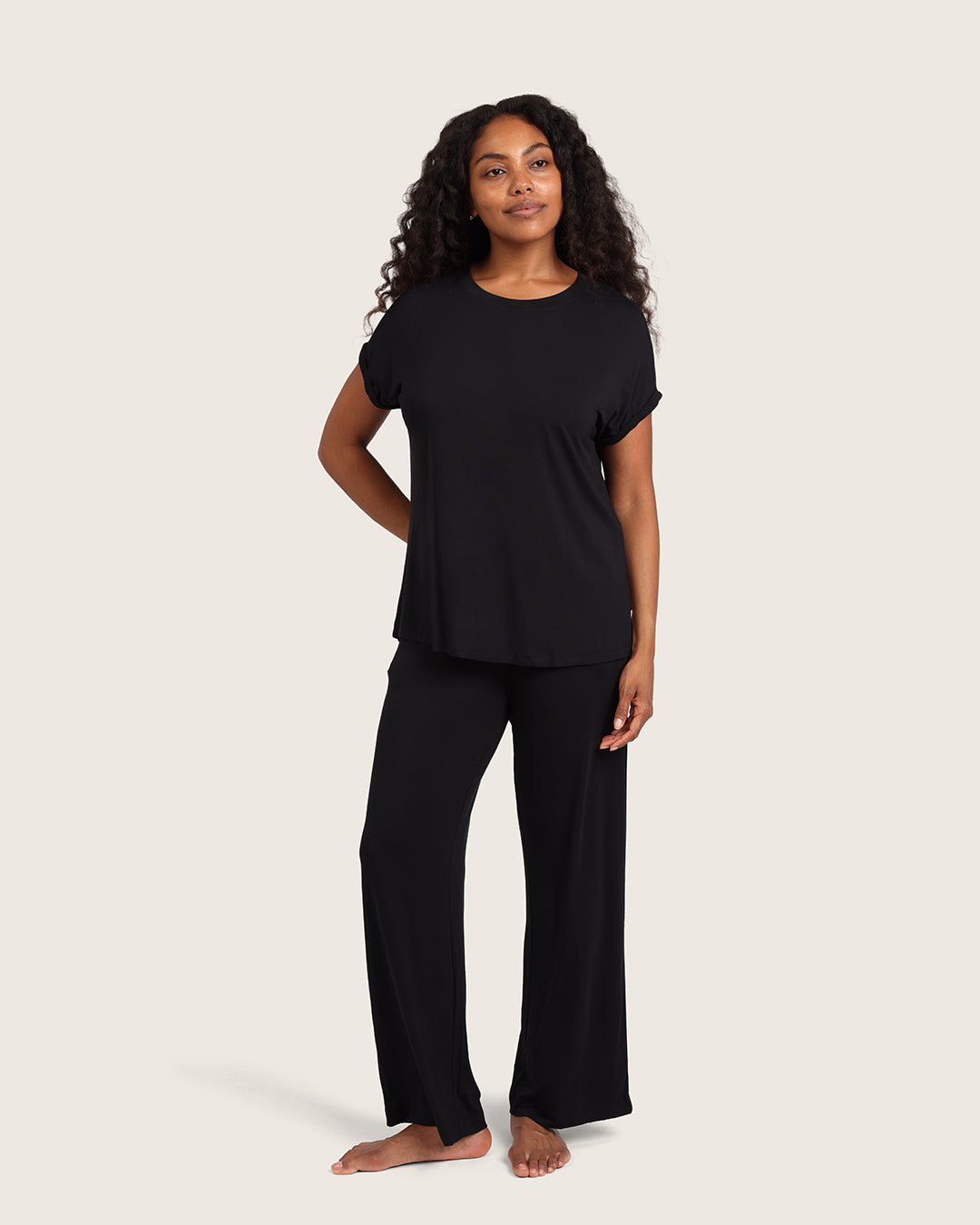 Downtime Lounge Top - Black