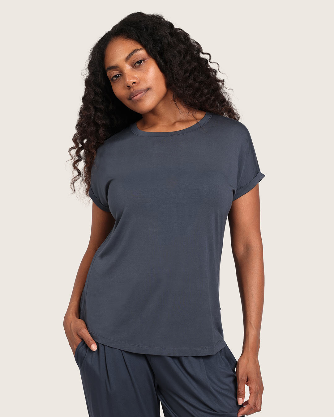 Downtime Lounge Top - Storm
