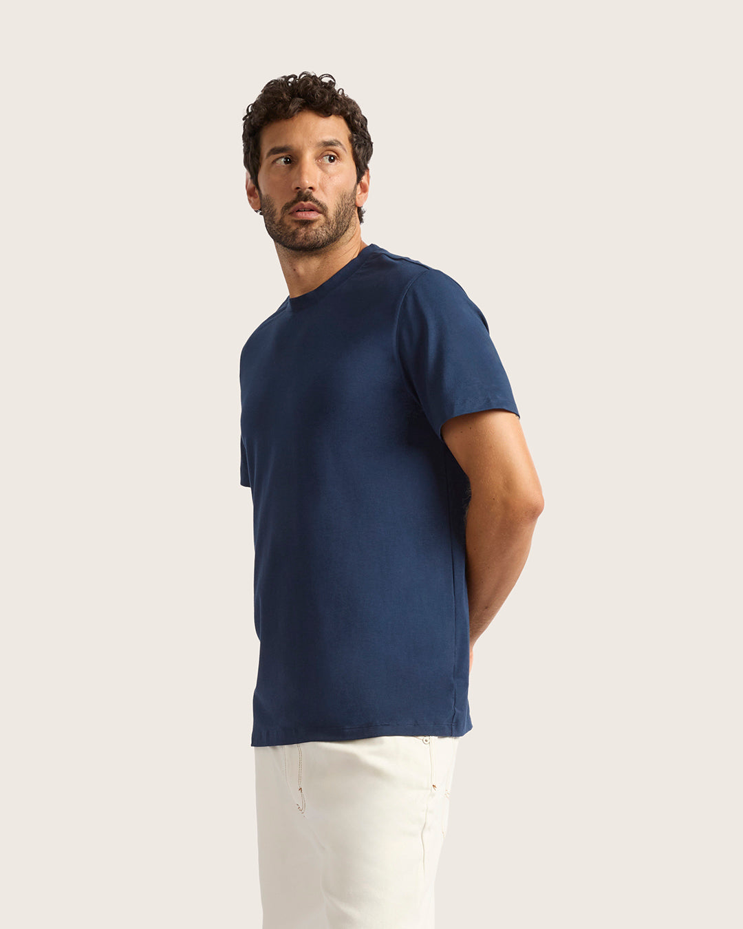 Men's Classic Crew Neck T-Shirt - Navy