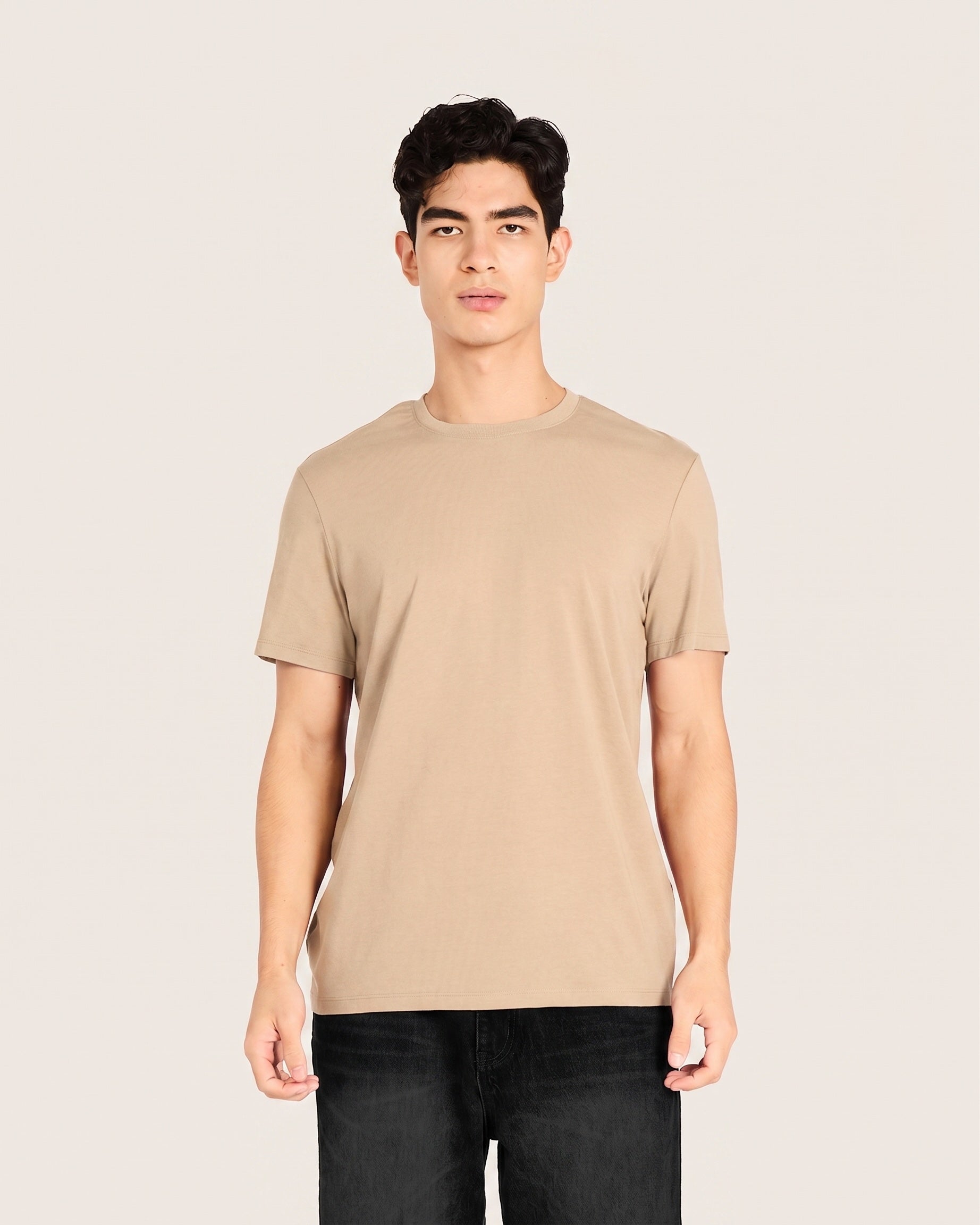 Men's Classic Crew Neck T-Shirt - Stone