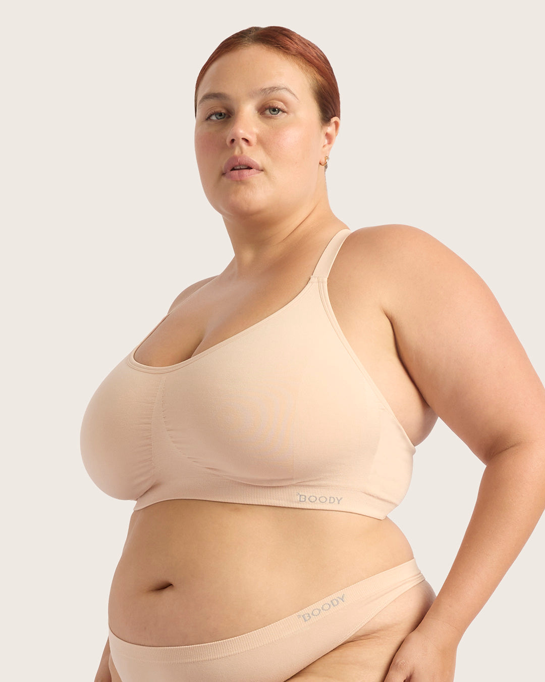 Full Bust Wireless Racerback Bra - Shell