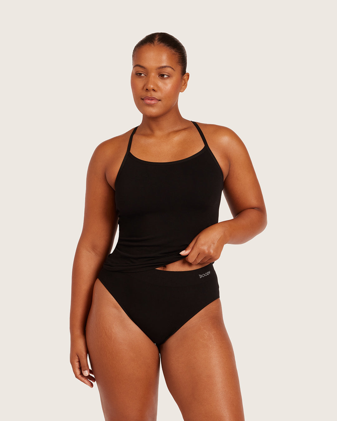 Base Layer Racerback Cami Top - Black