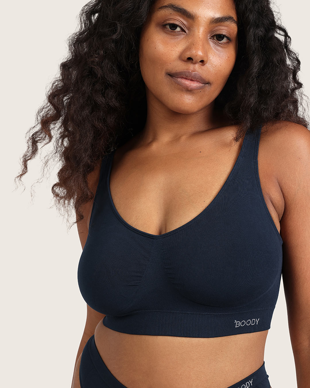 Seamfree Padded Crop Bra - Midnight