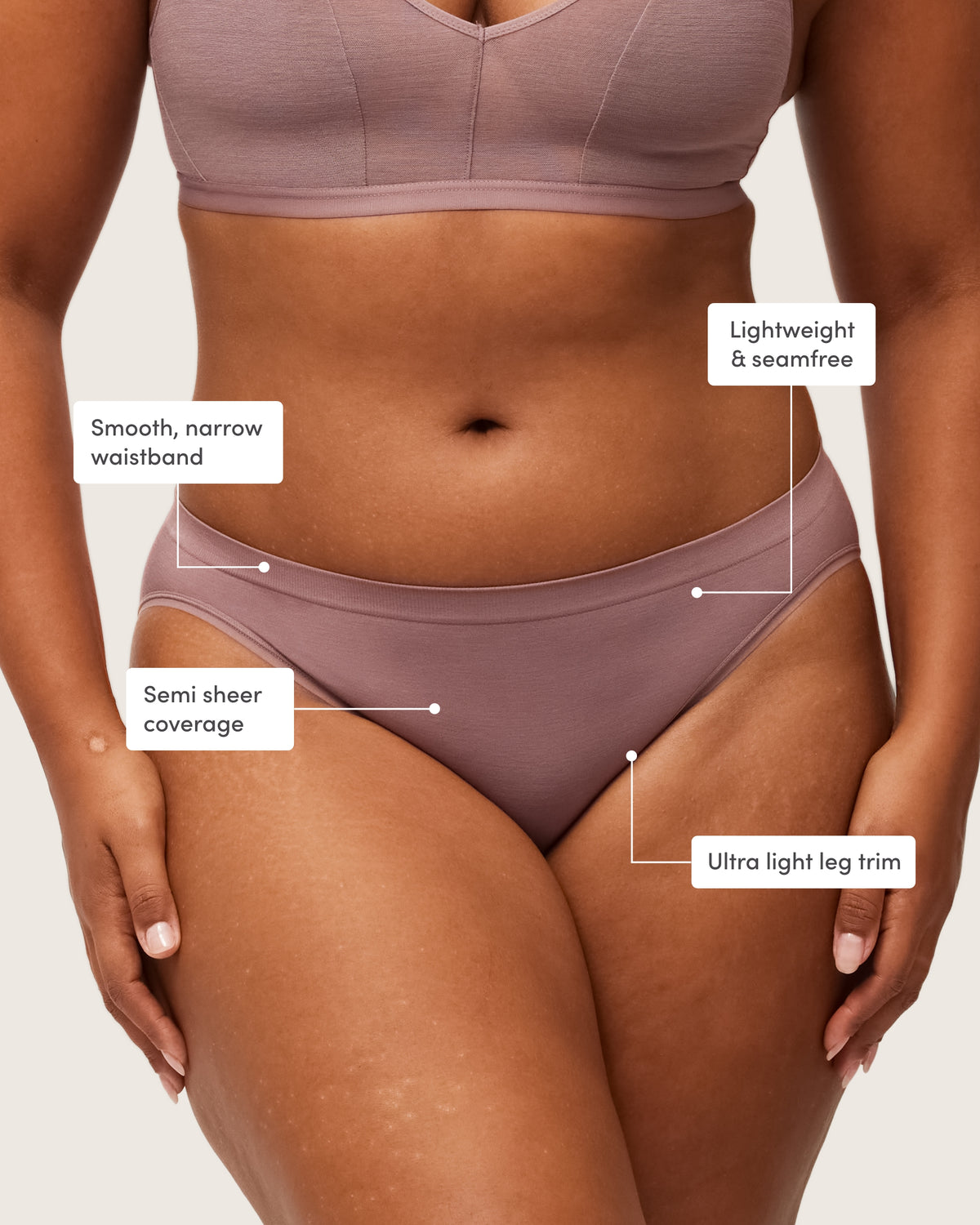 UltraLyte Classic Bikini - Mauve