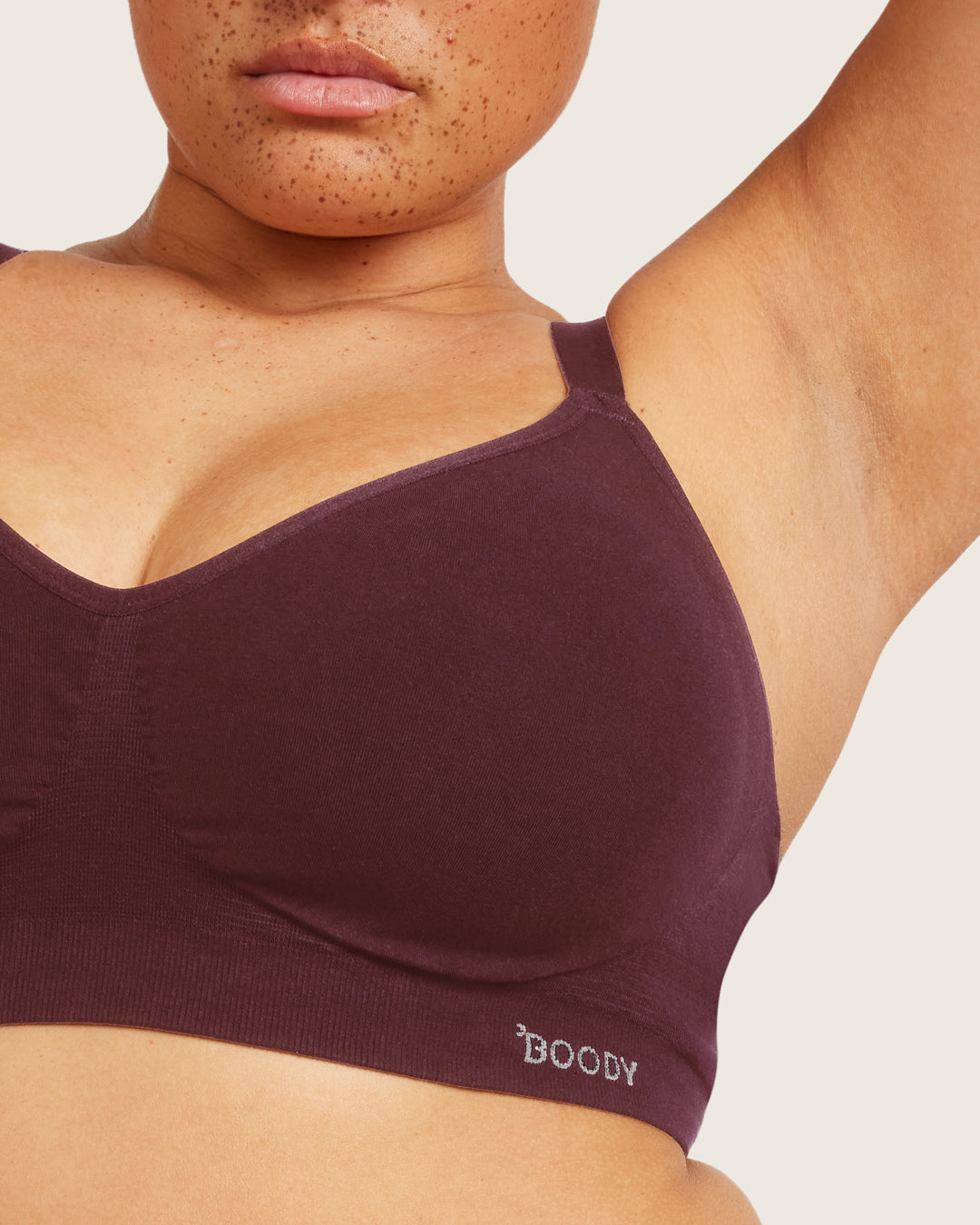 Wireless T-Shirt Bra - Mulberry