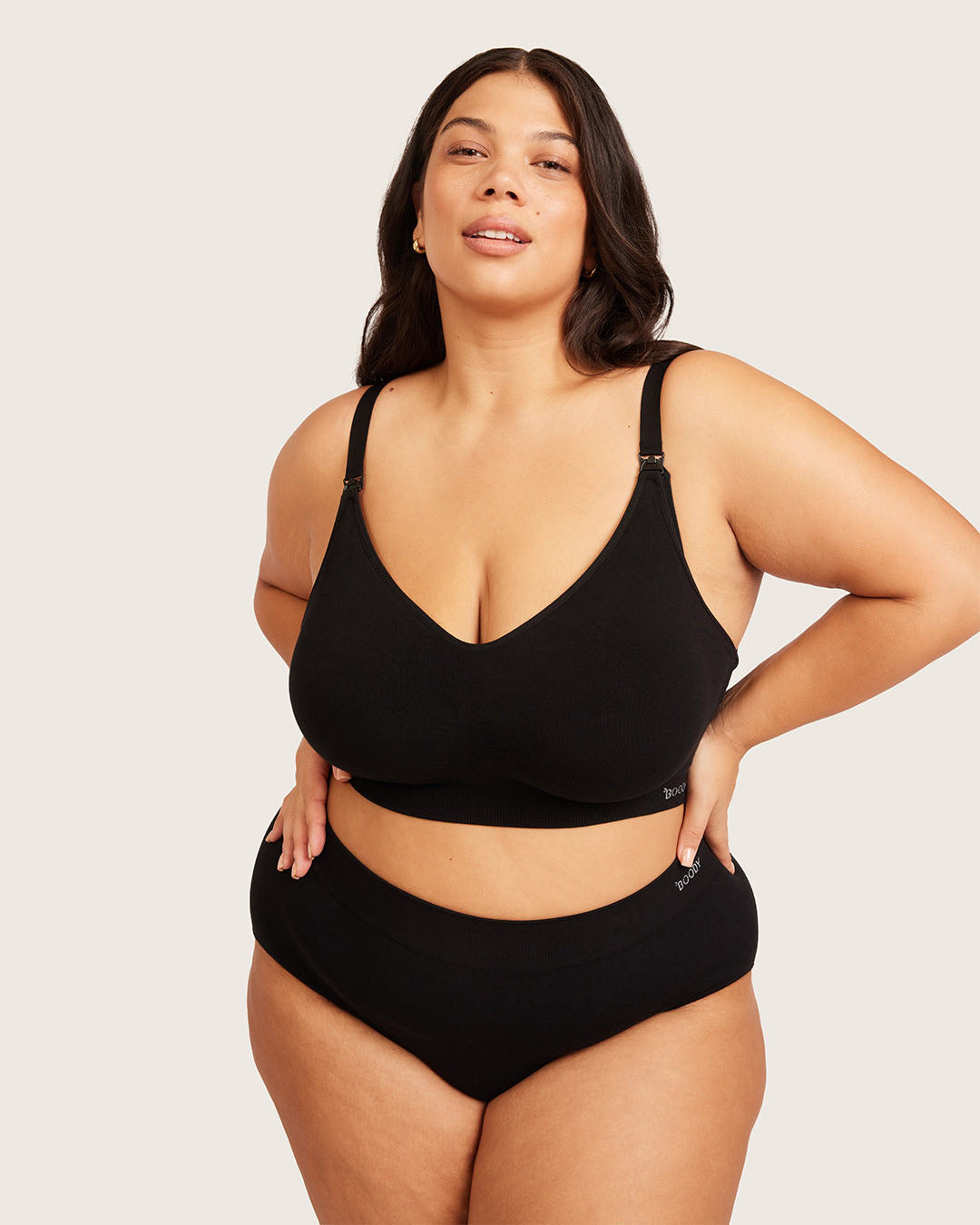 Wireless Maternity Bra - Black
