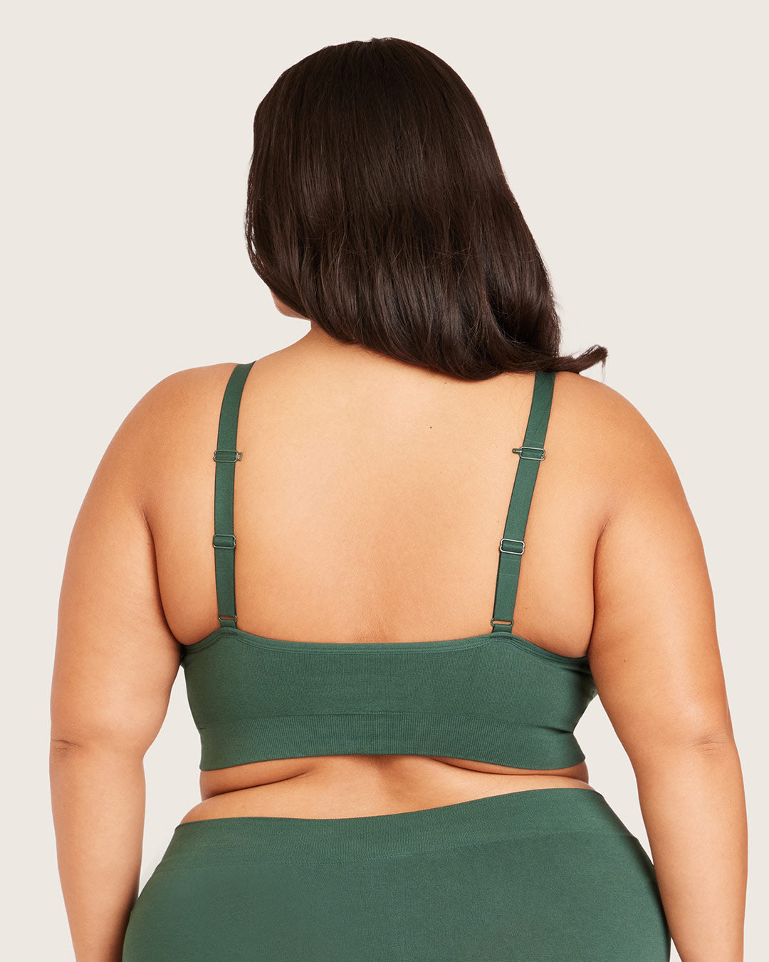Wireless Full Bust T-Shirt Bra - Emerald Green