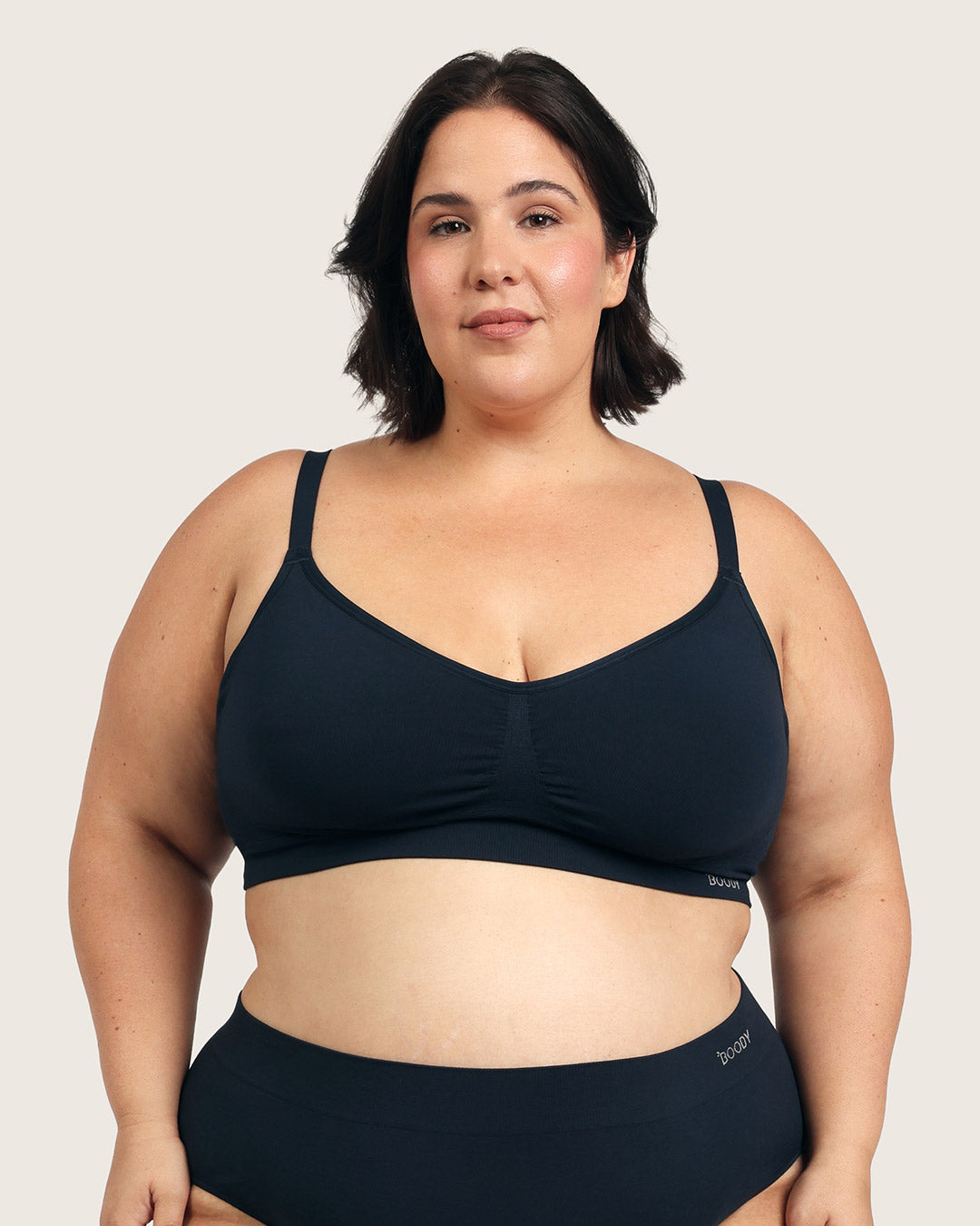 Wireless Full Bust T-Shirt Bra - Midnight