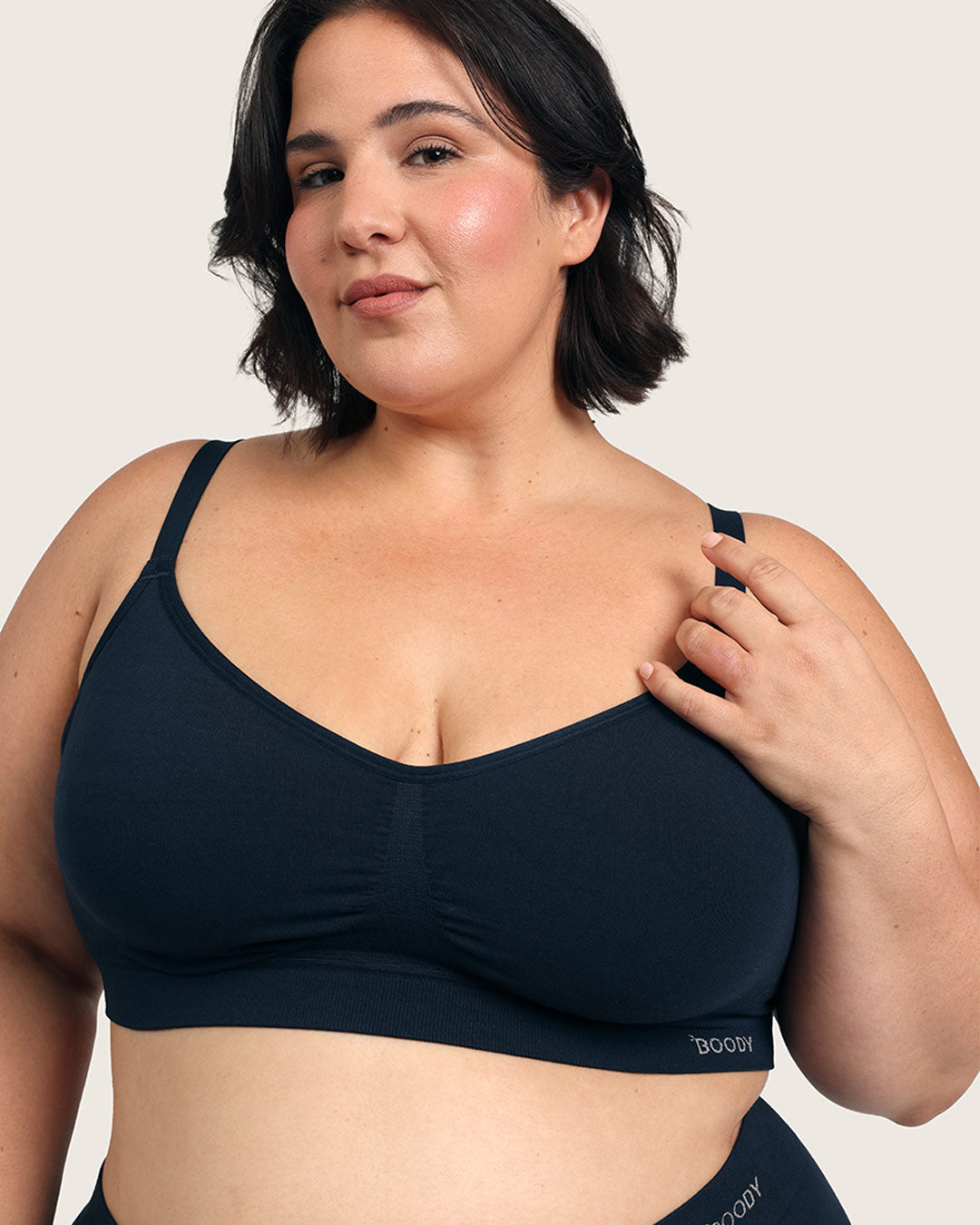 Wireless Full Bust T-Shirt Bra - Midnight