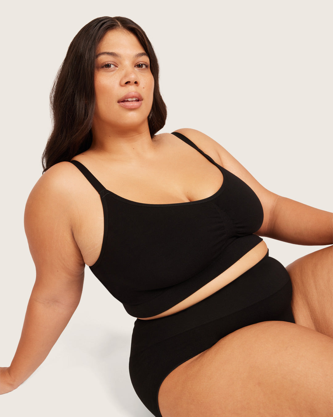 Shaper High Cut Full Briefs - Black