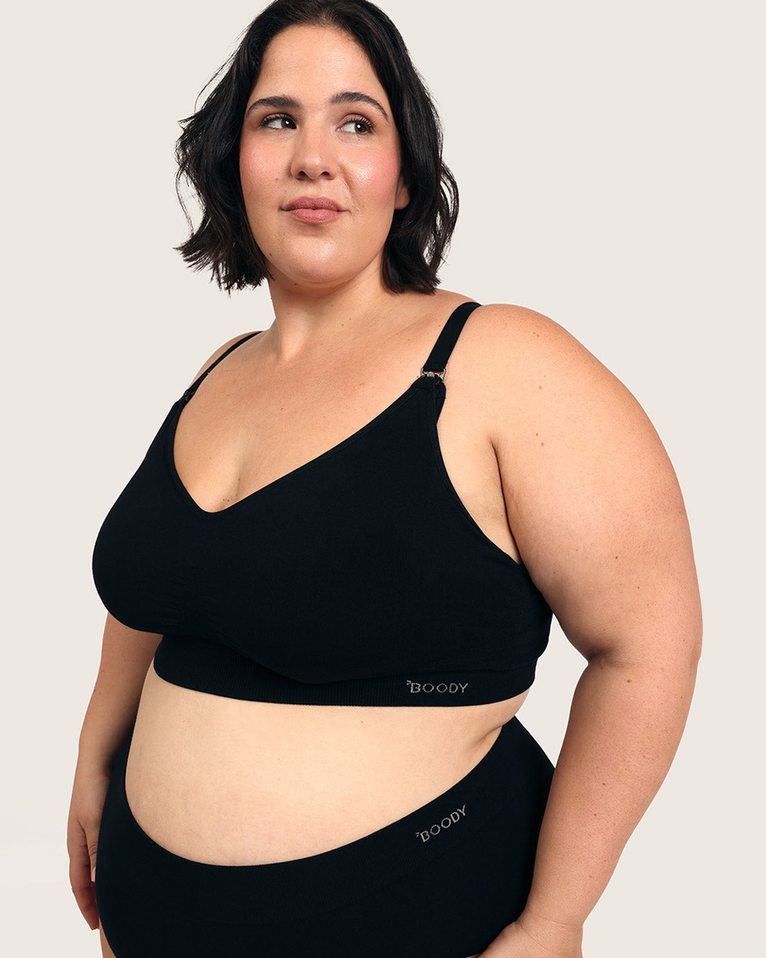 Wireless Maternity Bra - Black