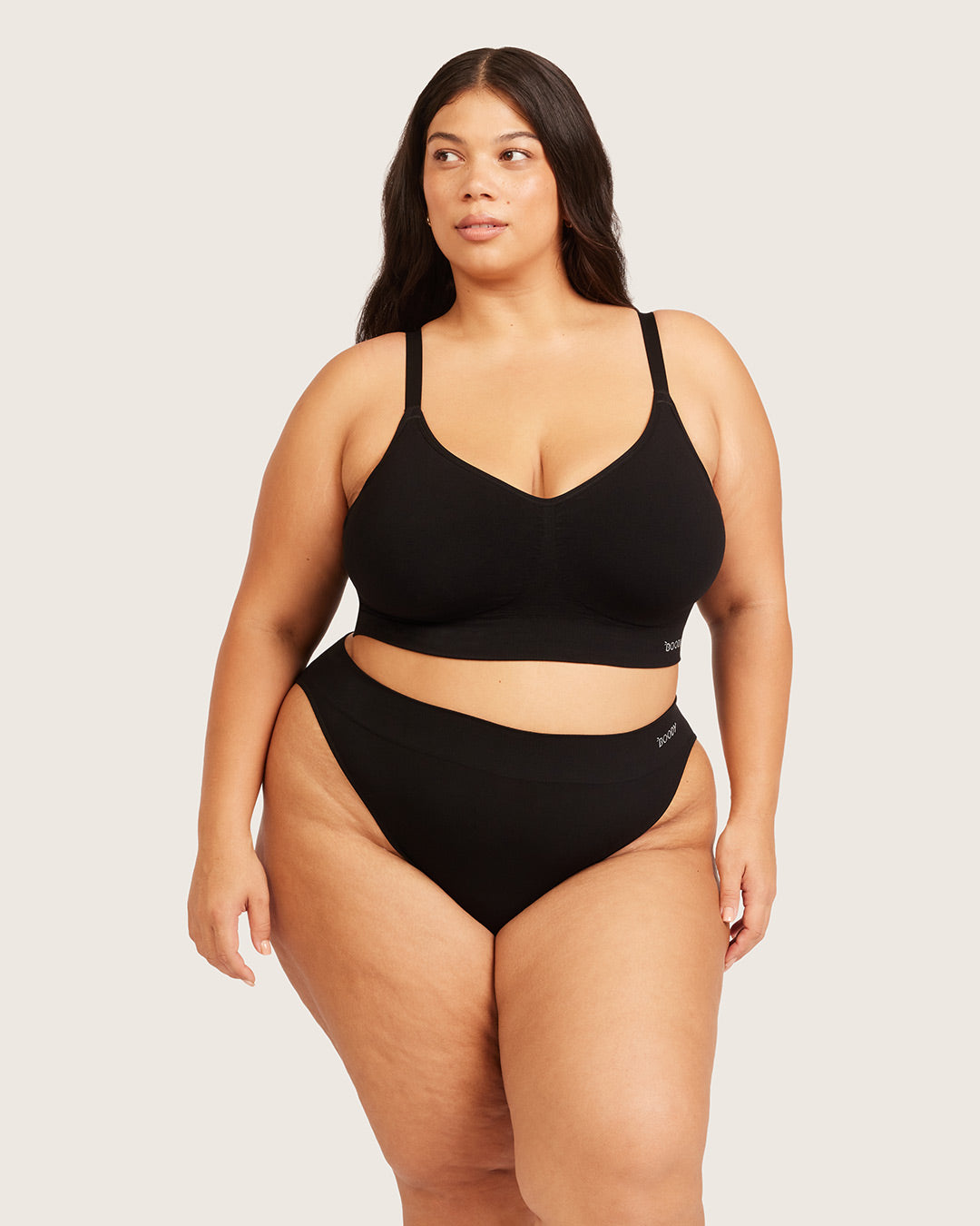 High Cut Full Briefs - Black