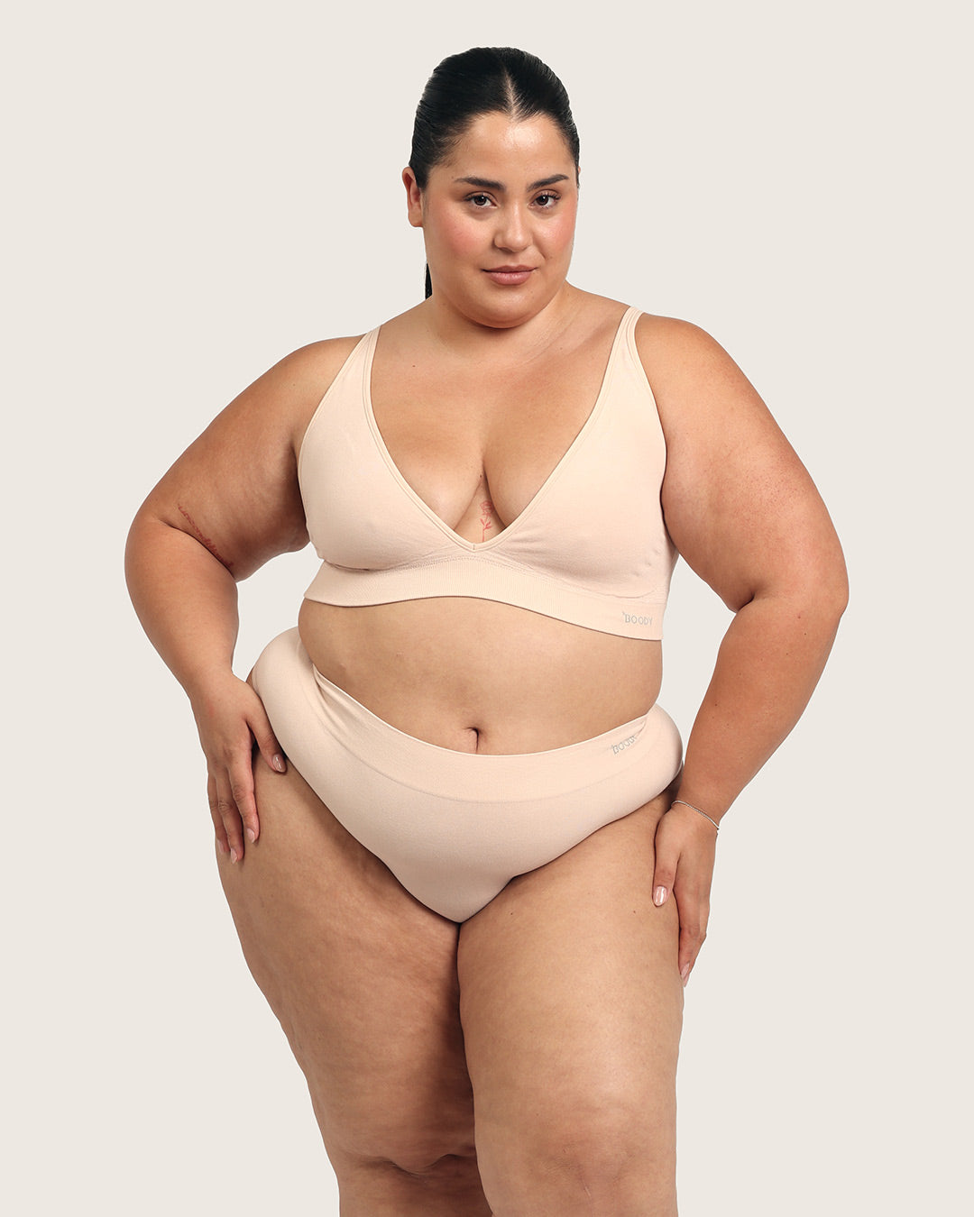 High Waist G-String - Shell