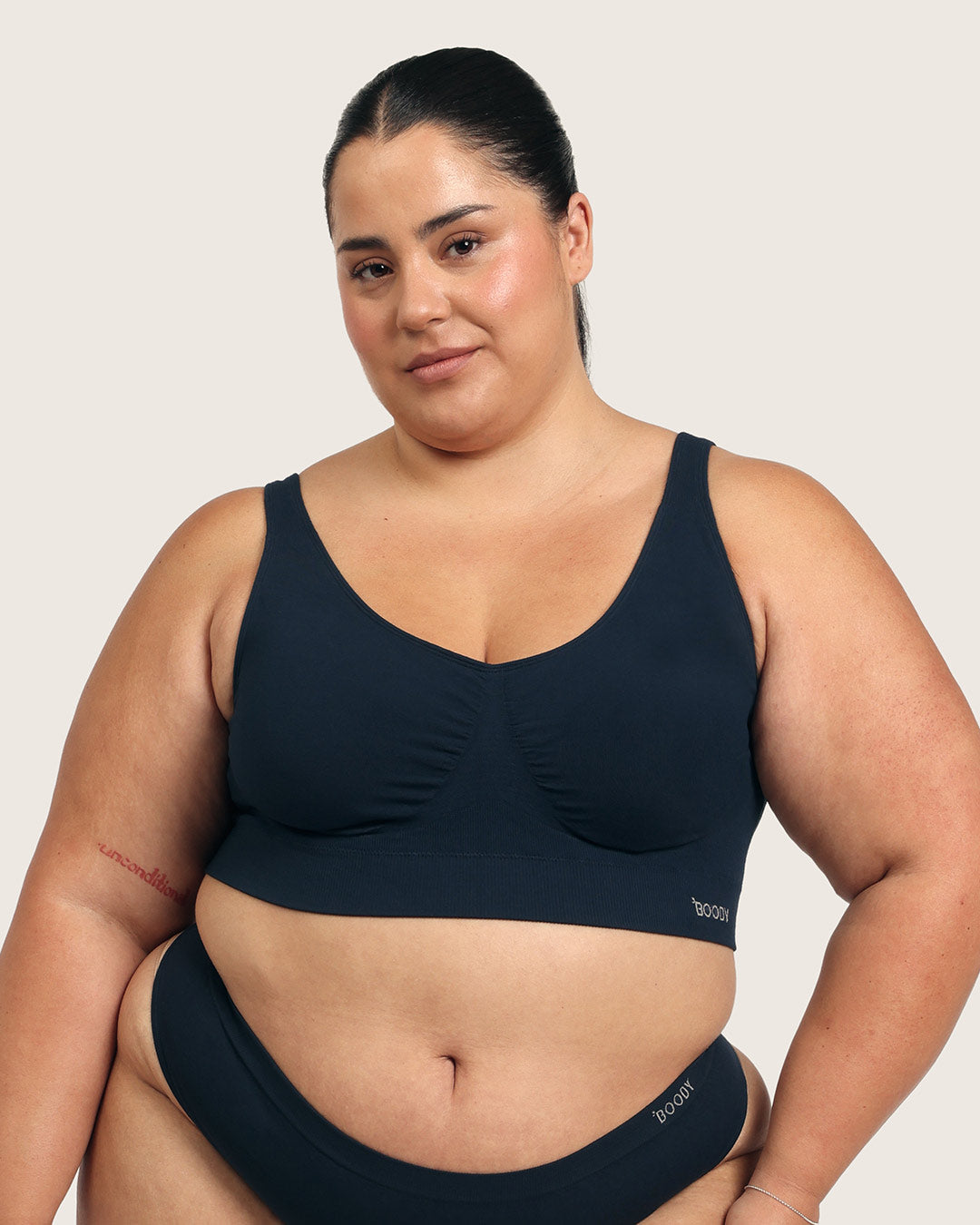 Seamfree Padded Crop Bra - Midnight