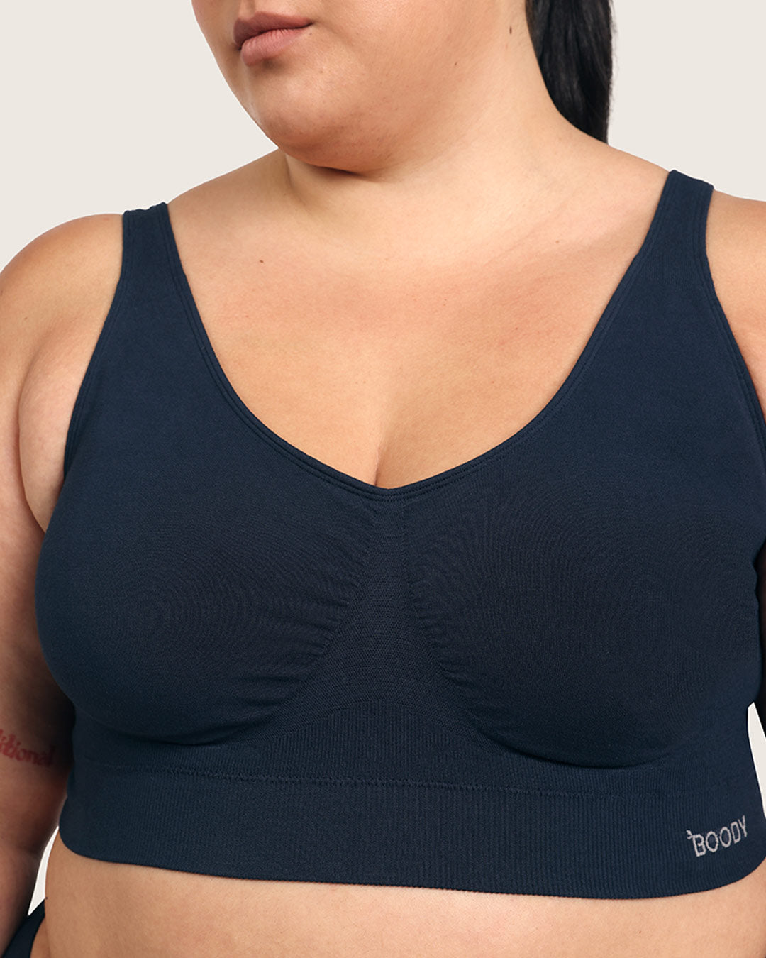 Seamfree Padded Crop Bra - Midnight