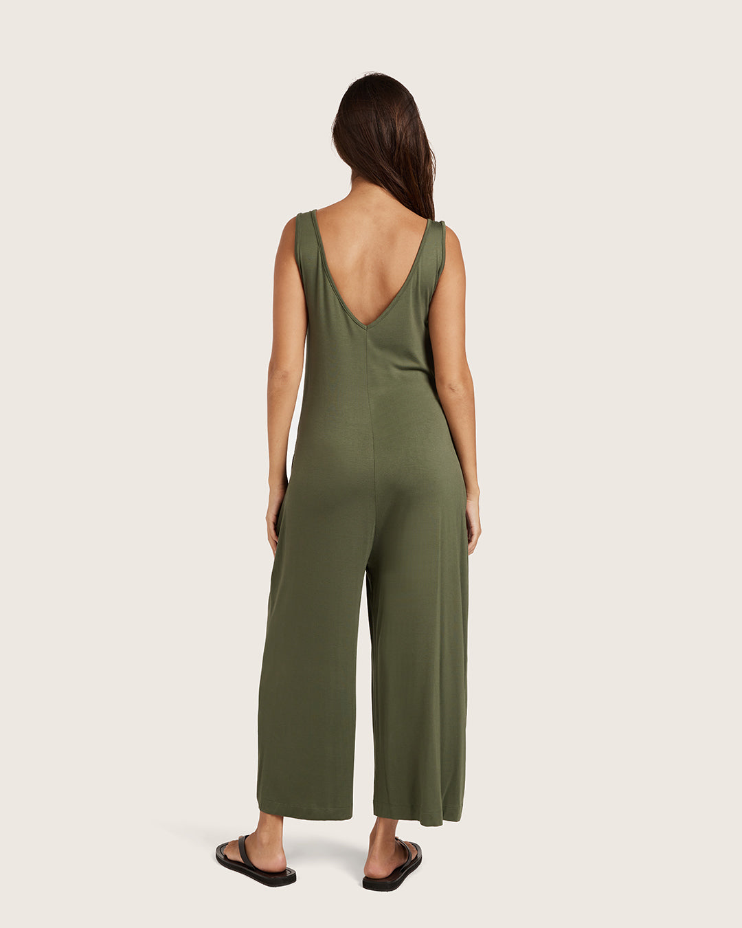 Long Jumpsuit - Moss