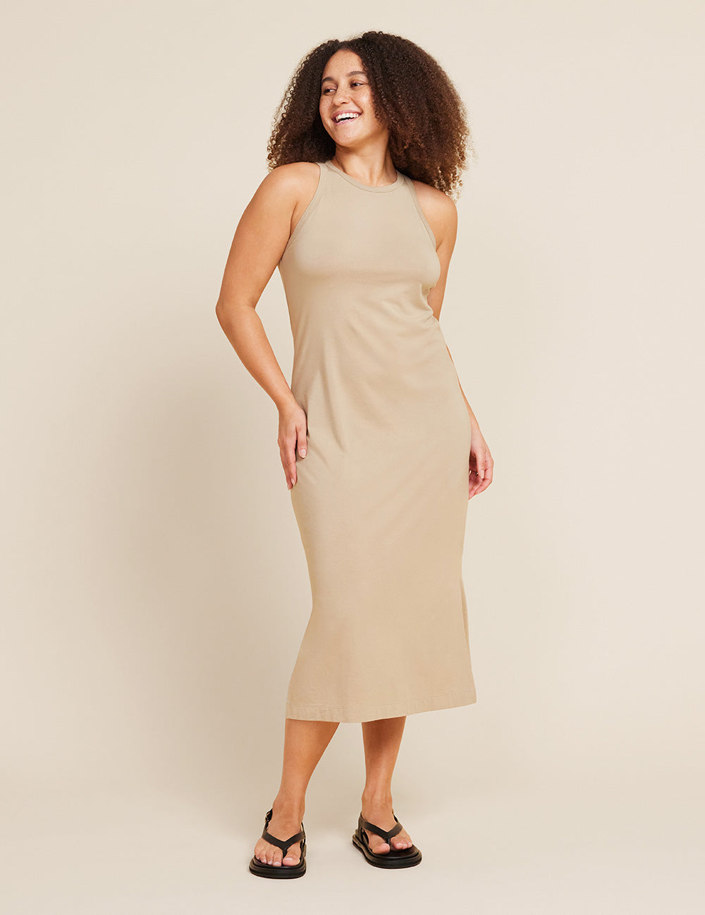 Racerback Dress - Stone