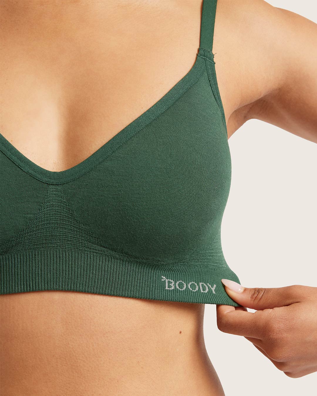 Wireless T-Shirt Bra - Emerald Green