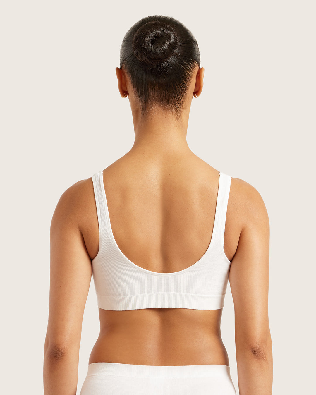 Seamfree Crop Bra - White