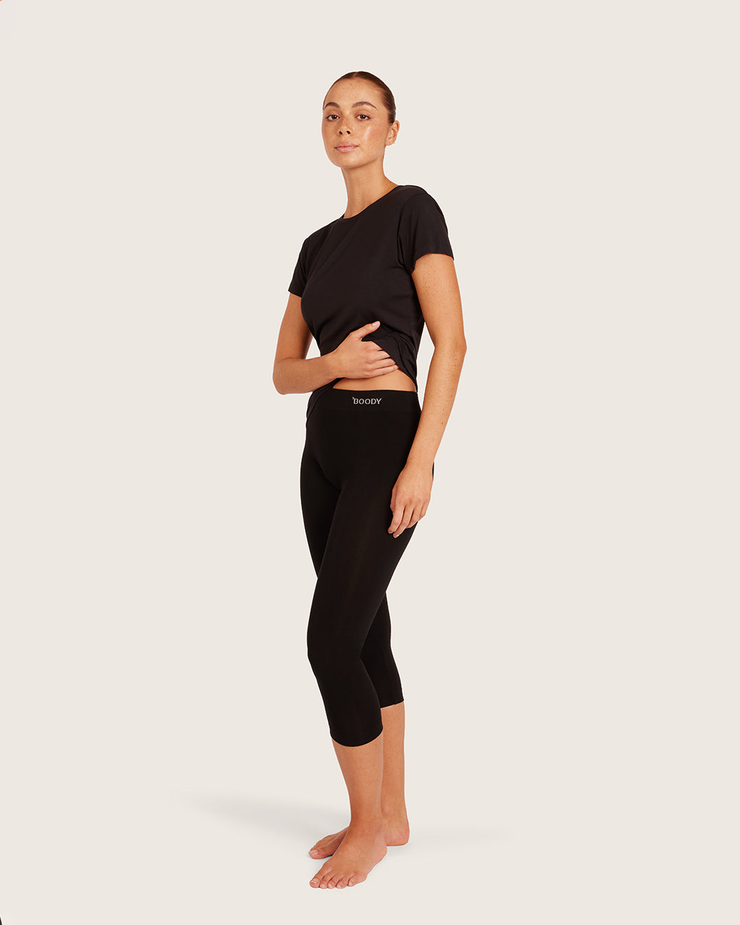 Women's Base Layer Crew Neck T-Shirt - Black