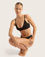 LYOLYTE Triangle Bralette - Black