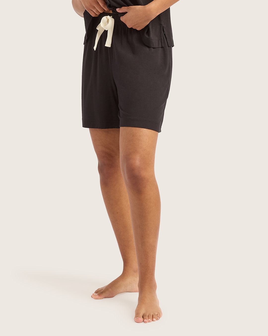 Goodnight Long Sleep Shorts - Black