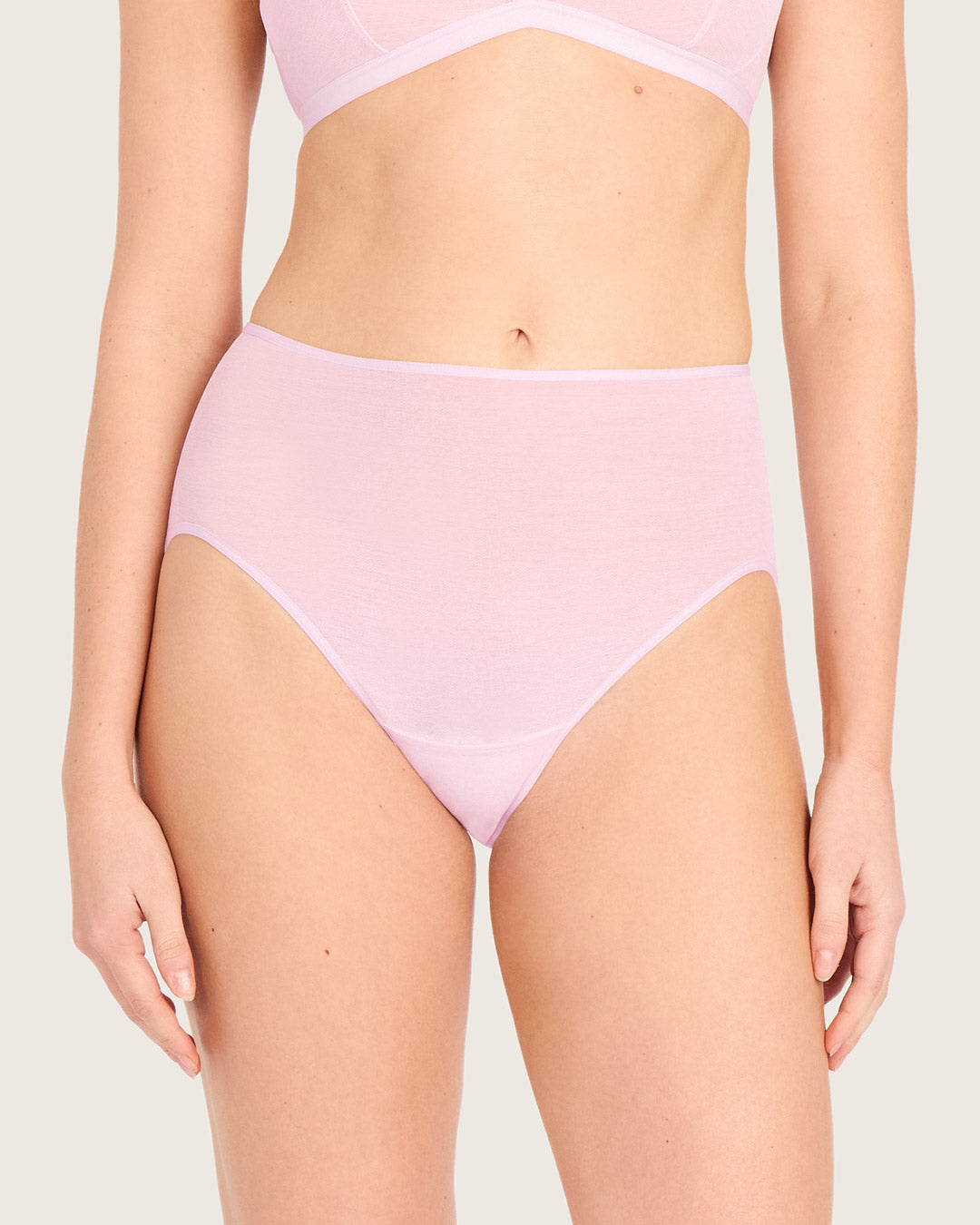 FreeMesh High-Cut Full Briefs - Pink Sorbet